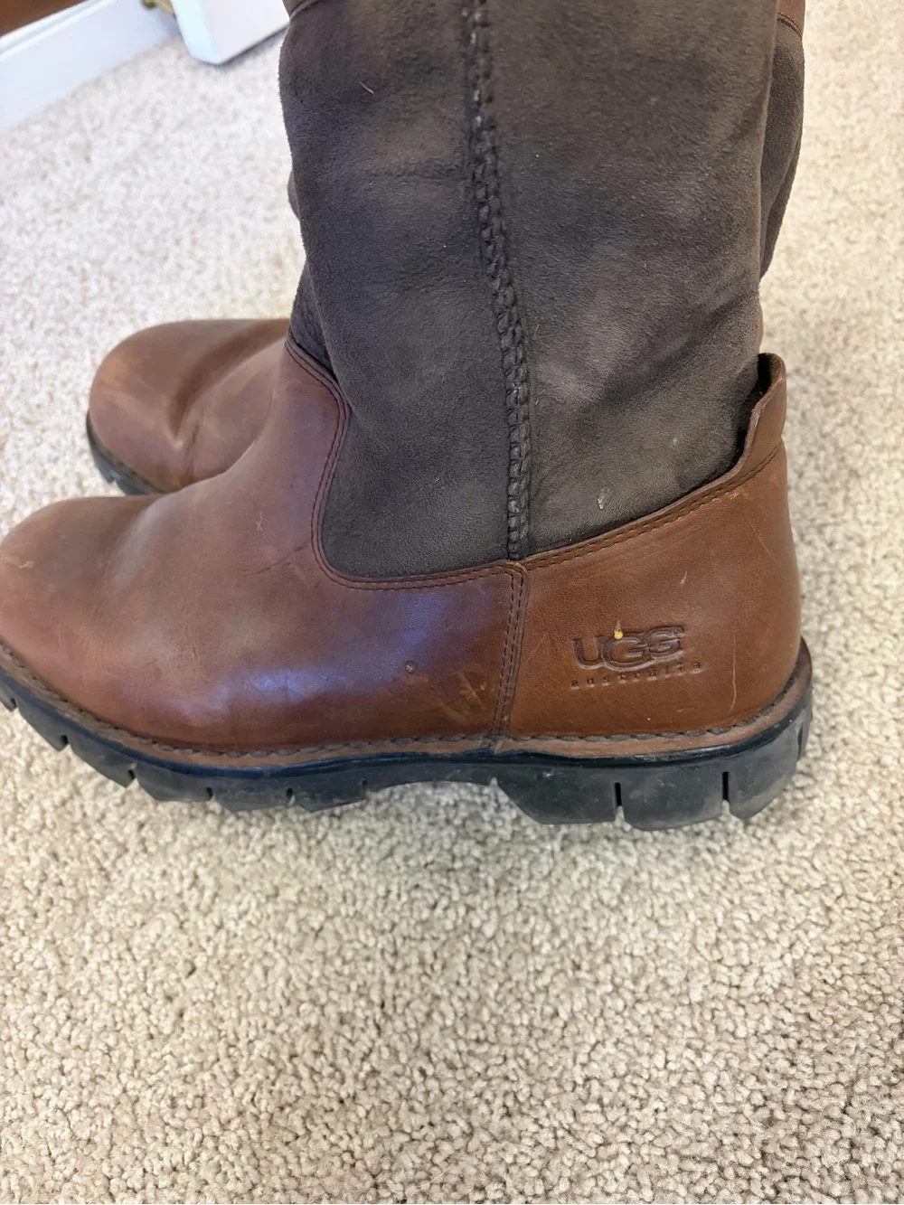 UGG boots leather
